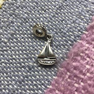 Retired Pandora Sailboat Charm CZ